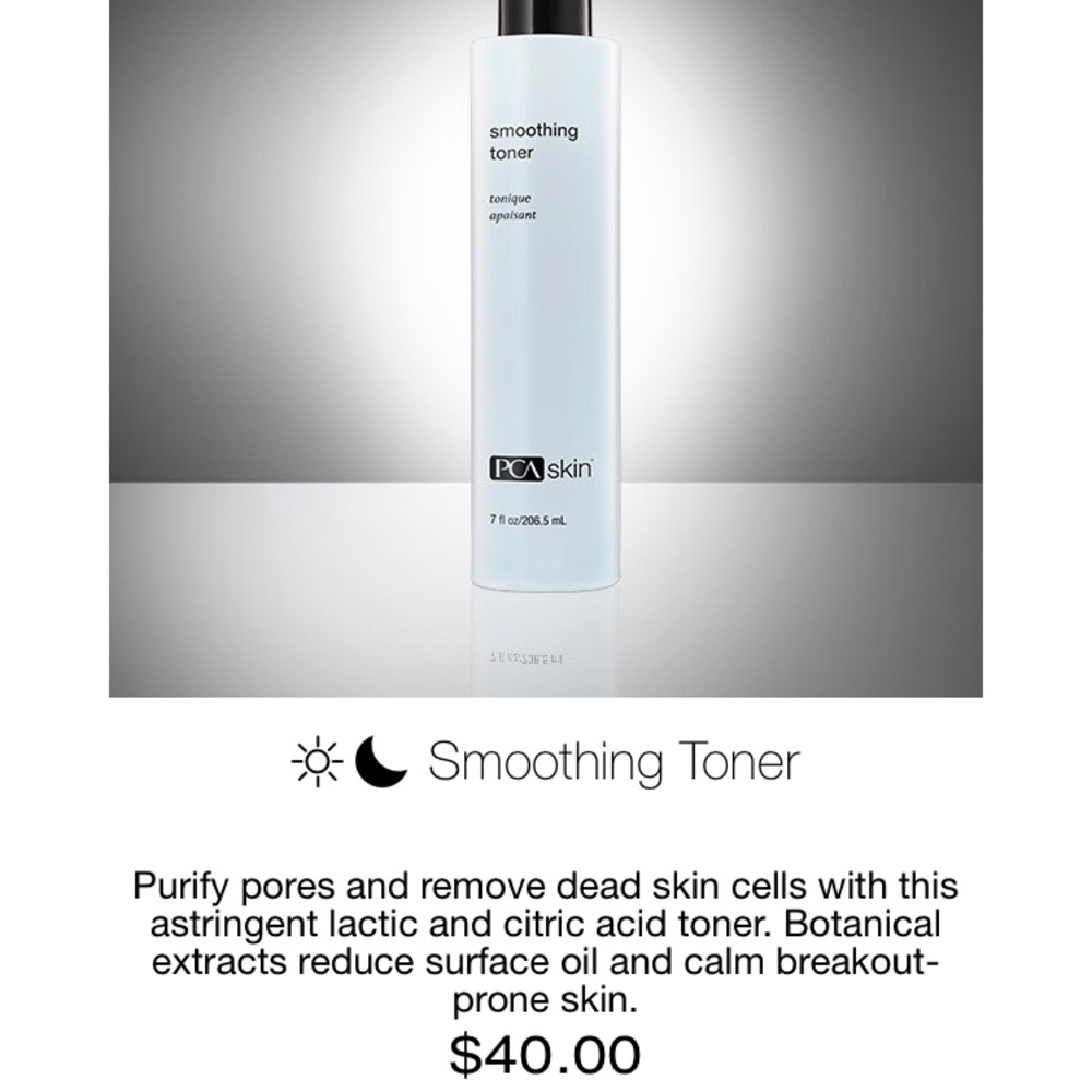 PCA soothing toner